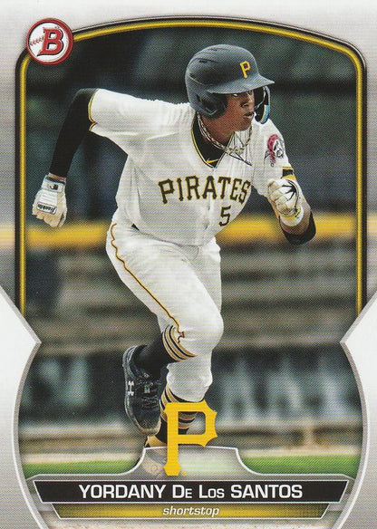 2023 Bowman Prospects Yordany De Los Santos BP-121 Pittsburgh Pirates