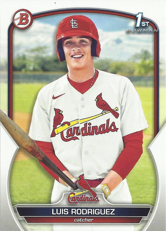 2023 Bowman Prospects 1st Bowman Luis Rodriguez FBC BP-130 St. Louis Cardinals