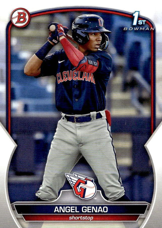 2023 Bowman Prospects 1st Bowman Angel Genao FBC BP-140 Cleveland Guardians