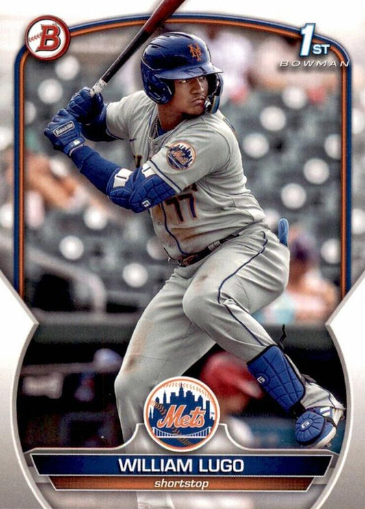 2023 Bowman Prospects 1st Bowman William Lugo FBC BP-141 New York Mets