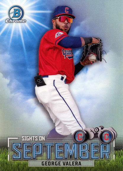 2023 Bowman Chrome Sight On September George Valera SOS-9 Cleveland Guardians