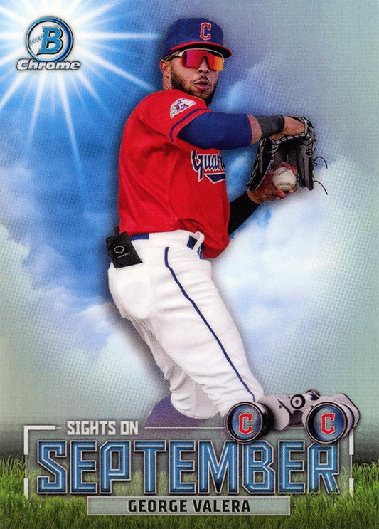 2023 Bowman Chrome Sight On September George Valera SOS-9 Cleveland Guardians