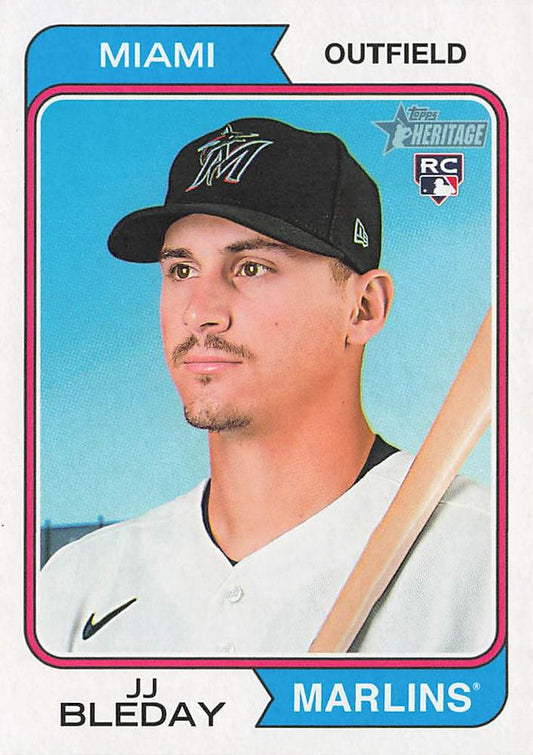 2023 Topps Heritage JJ Bleday RC #385 Miami Marlins