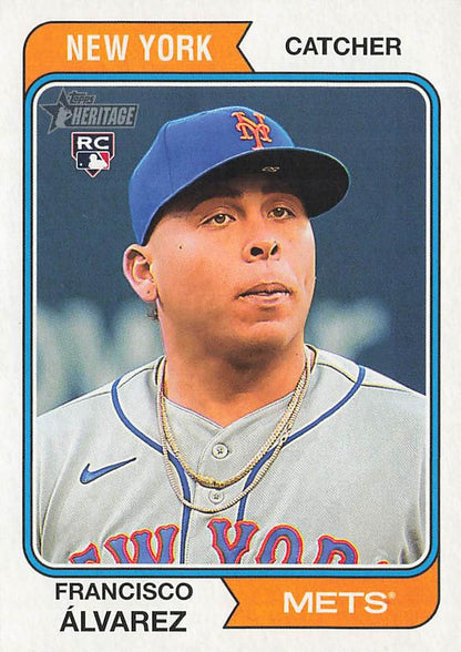 2023 Topps Heritage Francisco Alvarez RC #388 New York Mets