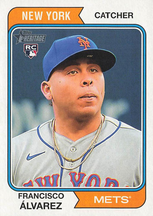 2023 Topps Heritage Francisco Alvarez RC #388 New York Mets