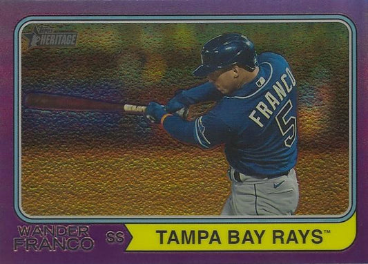 2023 Topps Heritage Chrome Wander Franco  #21 Tampa Bay Rays