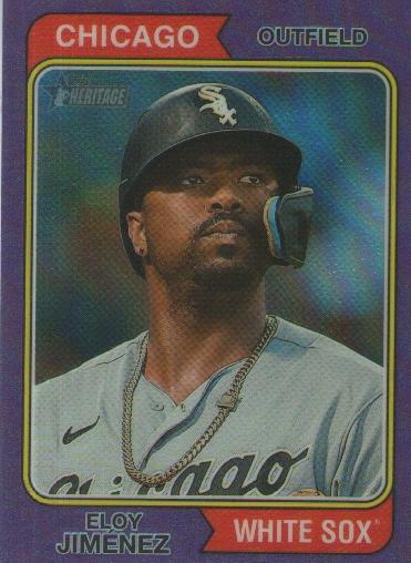 2023 Topps Heritage Chrome Eloy Jimenez #70 Chicago White Sox