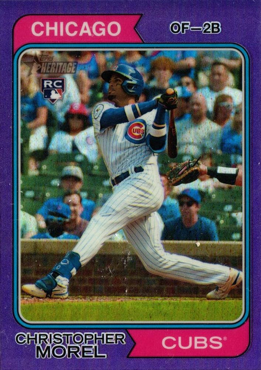 2023 Topps Heritage Chrome Christopher Morel  #110 Chicago Cubs