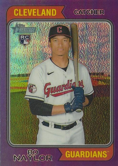 2023 Topps Heritage Chrome Bo Naylor  #172 Cleveland Guardians