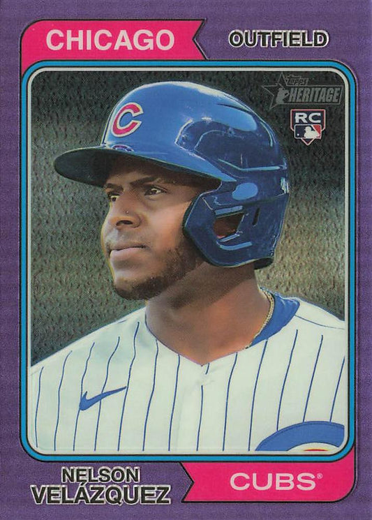 2023 Topps Heritage Chrome Nelson Velasquez #371 Chicago Cubs