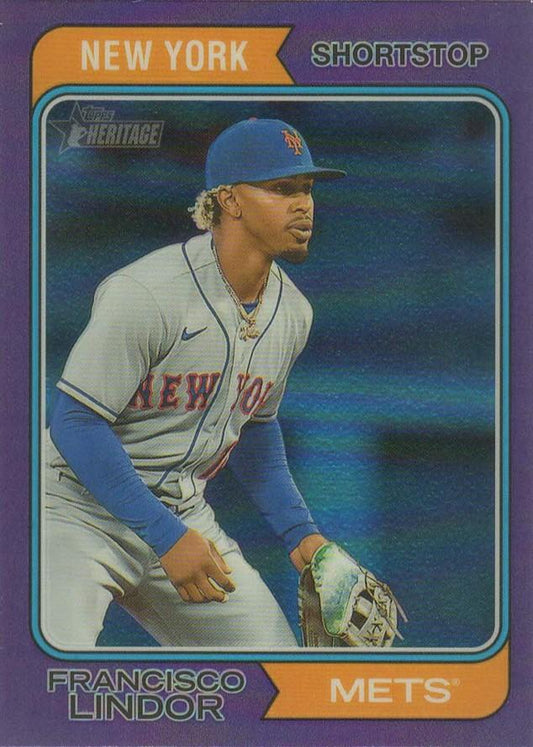 2023 Topps Heritage Chrome Francisco Lindor  #401 New York Mets