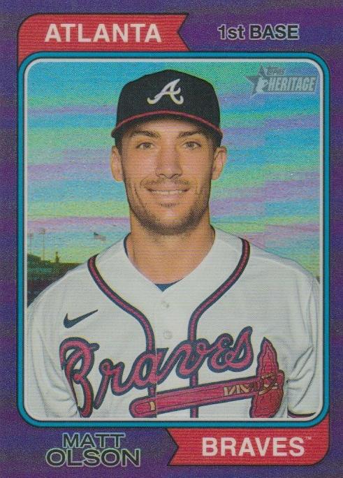 2023 Topps Heritage Chrome Matt Olson  #462 Atlanta Braves