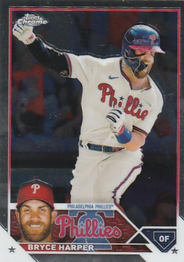 2023 Topps Chrome Bryce Harper #3 Philadelphia Phillies