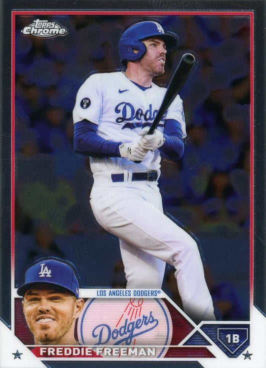 2023 Topps Chrome Freddie Freeman #5 Los Angeles Dodgers