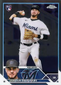 2023 Topps Chrome Jordan Groshans RC #9 Miami Marlins