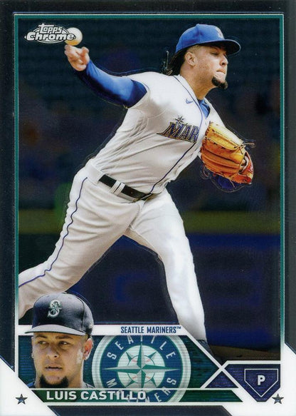2023 Topps Chrome Luis Castillo #13 Seattle Mariners