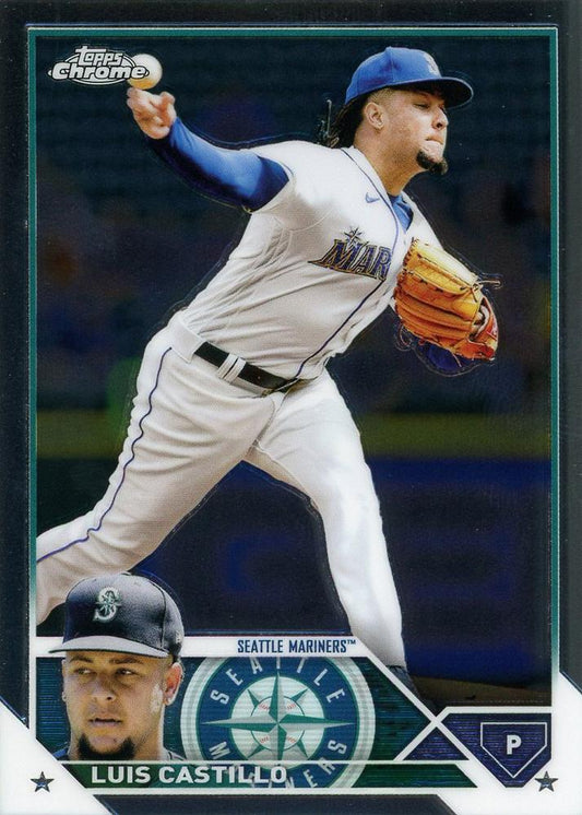 2023 Topps Chrome Luis Castillo #13 Seattle Mariners
