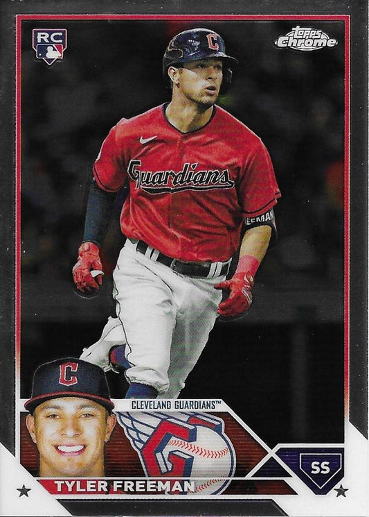 2023 Topps Chrome Tyler Freeman RC #16 Cleveland Guardians