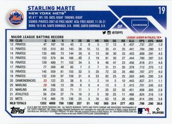 2023 Topps Chrome Starling Marte #19 New York Mets