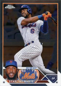 2023 Topps Chrome Starling Marte #19 New York Mets
