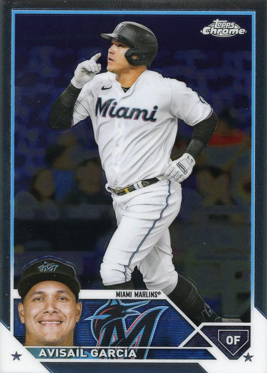 2023 Topps Chrome Avisail Garcia #35 Miami Marlins