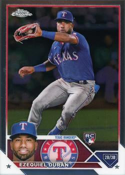 2023 Topps Chrome Ezequiel DurÃ¡n RC #36 Texas Rangers