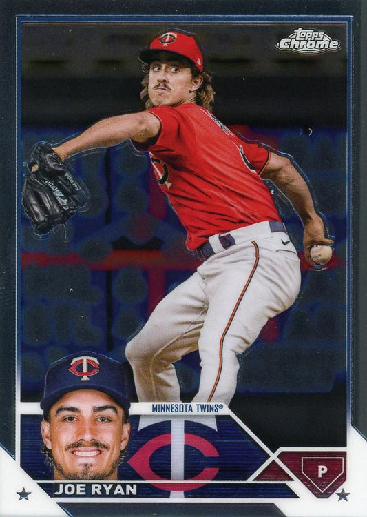 2023 Topps Chrome Joe Ryan #37 Minnesota Twins