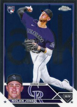 2023 Topps Chrome Nolan Jones RC #43 Colorado Rockies