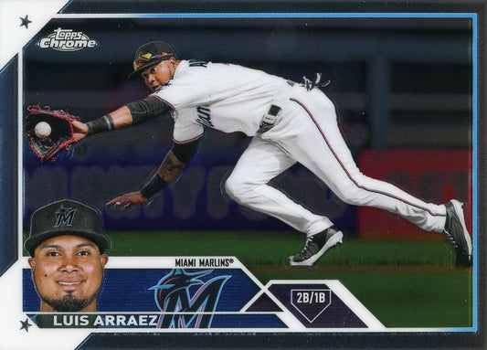 2023 Topps Chrome Luis Arraez #47 Miami Marlins