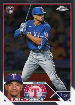 2023 Topps Chrome Bubba Thompson RC #58 Texas Rangers