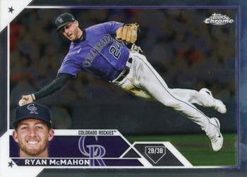 2023 Topps Chrome Ryan McMahon #70 Colorado Rockies