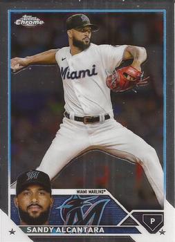 2023 Topps Chrome Sandy Alcantara  #74 Miami Marlins