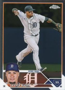 2023 Topps Chrome Javier Baez #83 Detroit Tigers