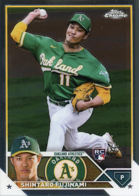 2023 Topps Chrome Shintaro Fujinami RC #97 Oakland Athletics
