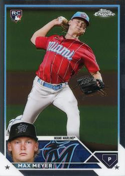2023 Topps Chrome Max Meyer RC #104 Miami Marlins