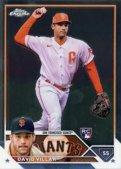 2023 Topps Chrome David Villar RC #117 San Francisco Giants