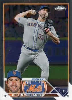 2023 Topps Chrome Justin Verlander #126 New York Mets