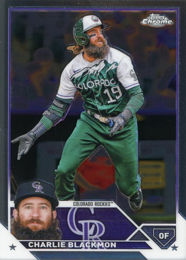 2023 Topps Chrome Charlie Blackmon #128 Colorado Rockies