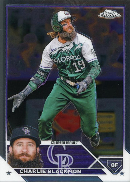 2023 Topps Chrome Charlie Blackmon #128 Colorado Rockies