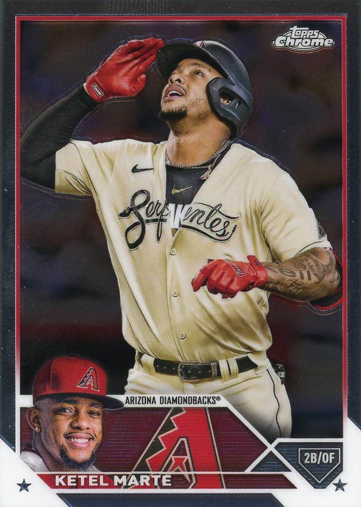 2023 Topps Chrome Ketel Marte #130 Arizona Diamondbacks