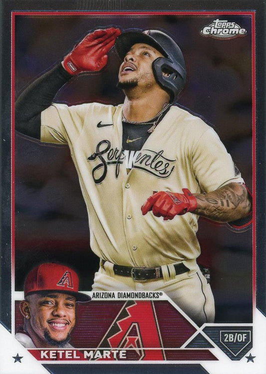 2023 Topps Chrome Ketel Marte #130 Arizona Diamondbacks