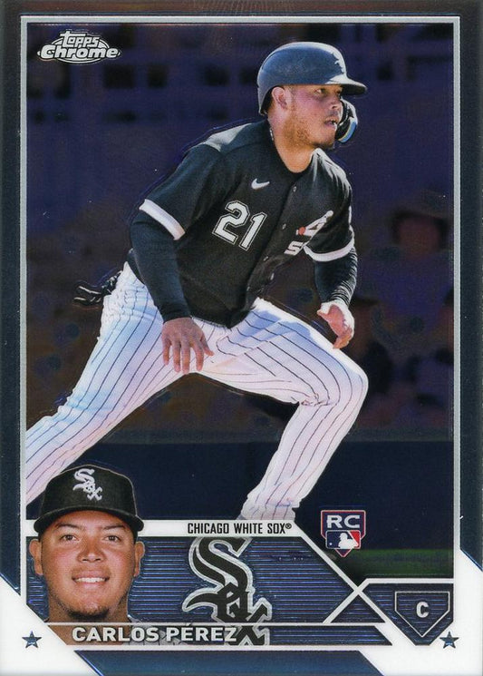 2023 Topps Chrome Carlos Perez RC #133 Chicago White Sox