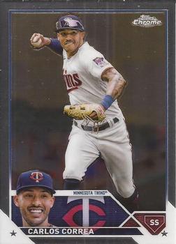 2023 Topps Chrome Carlos Correa #140 Minnesota Twins