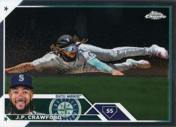 2023 Topps Chrome J.P. Crawford #156 Seattle Mariners