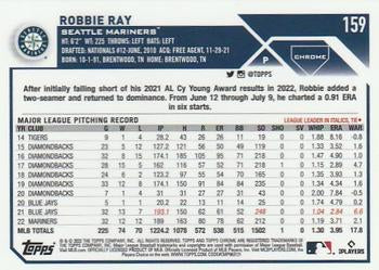 2023 Topps Chrome Robbie Ray #159 Seattle Mariners