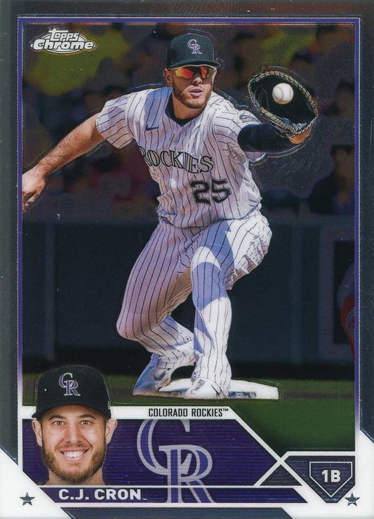 2023 Topps Chrome C.J. Cron #160 Colorado Rockies
