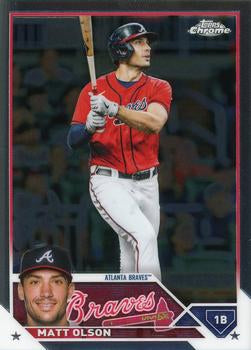 2023 Topps Chrome Matt Olson #163 Atlanta Braves