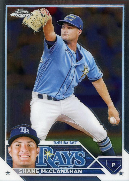2023 Topps Chrome Shane McClanahan #169 Tampa Bay Rays