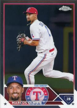 2023 Topps Chrome Marcus Semien #172 Texas Rangers