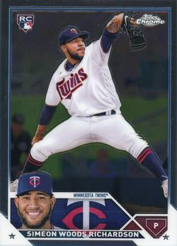 2023 Topps Chrome Simeon Woods Richardson RC #173 Minnesota Twins